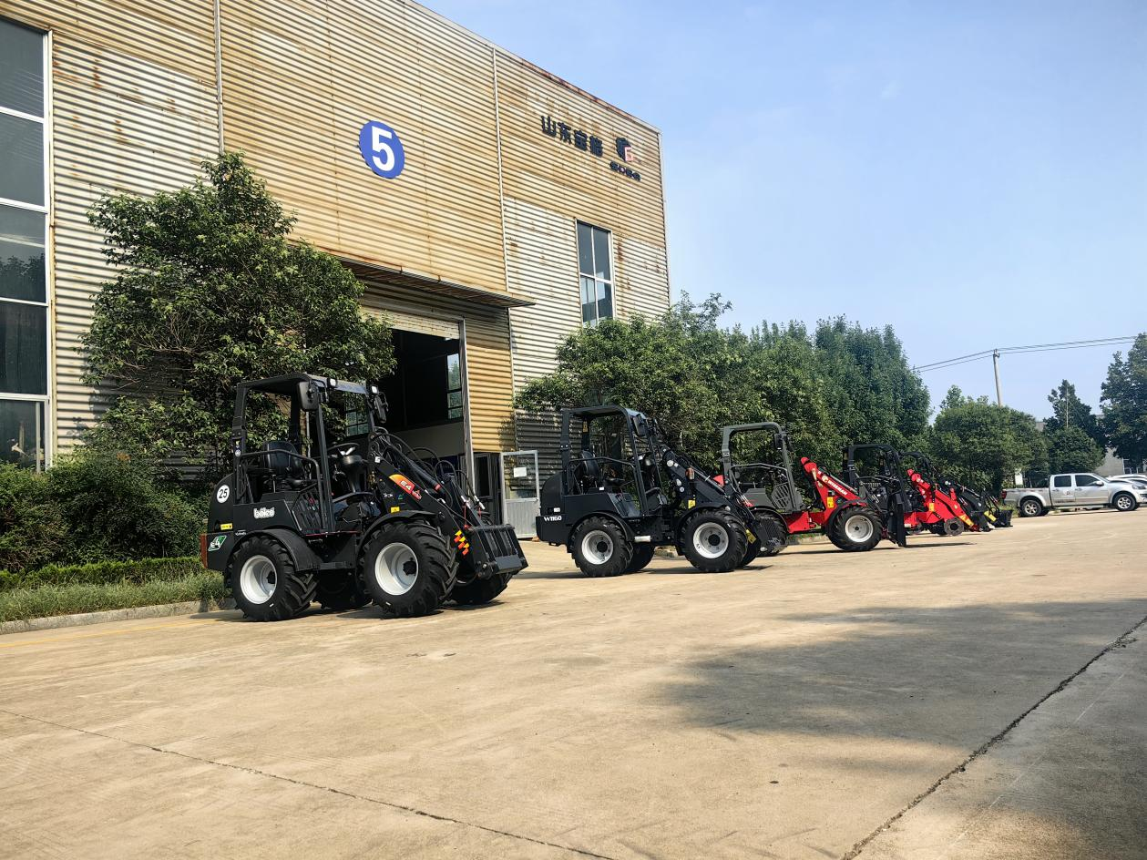 Wiseman multi-functional Hoftrac Loaders were ready for delivering to Hamburg, Germany. Photos were taken on August 24, 2024.